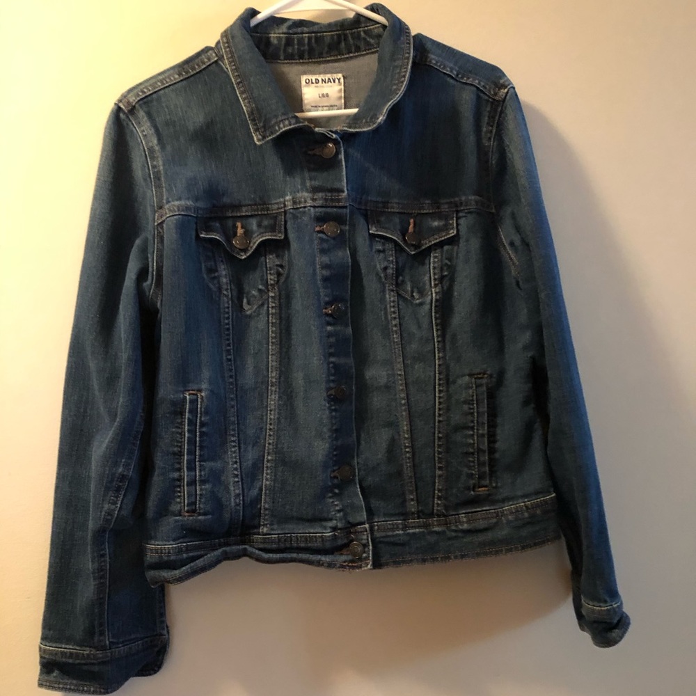 Dark wash denim jacket
